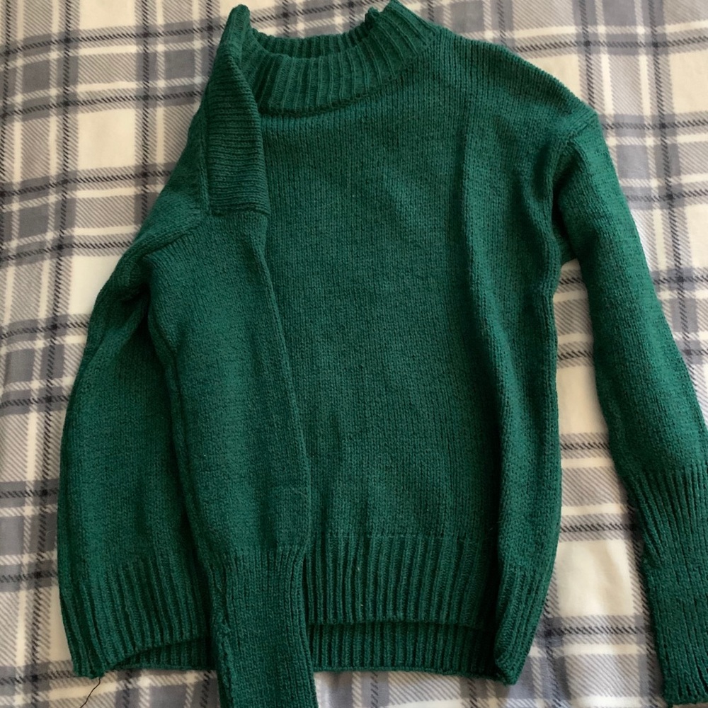 Greenish blue sweater